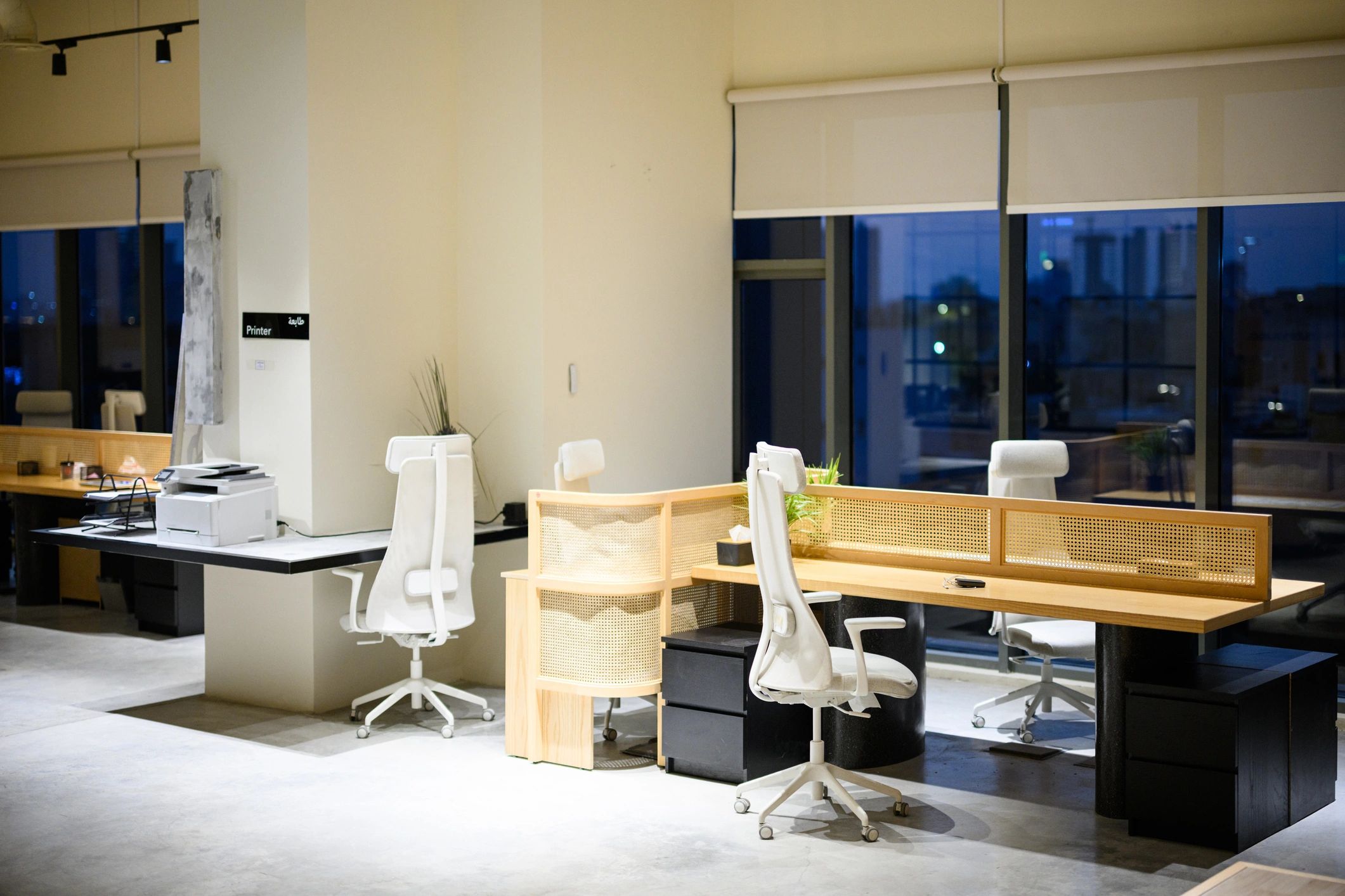 Modern workspace representing space planning and layout design